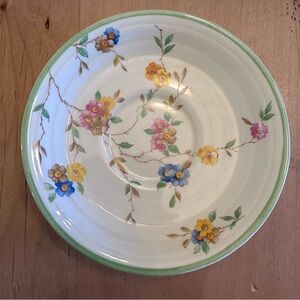 Grindley England Vintage China Art Deco Saucer 
Floral Patterned Ceramic Plate